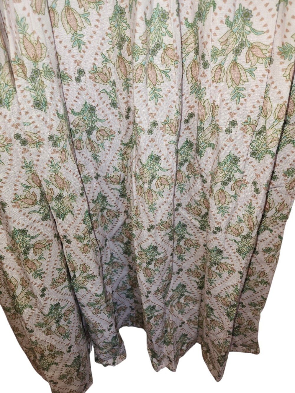 NWT Avec Les Filles Fit & Flare Linen Blend Maxi Dress Size 10 Tulip Tapestry - Picture 7 of 14